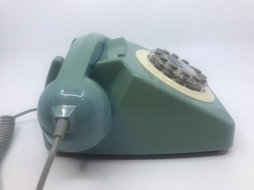 Wild & Wolf 746 Rotary Design Retro Corded Landline Telephone Blue - Picture 6 of 13