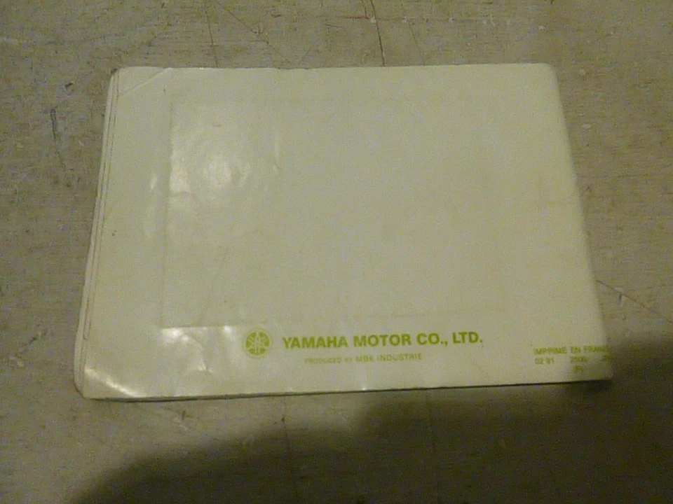 Yamaha BW'S Owners Manual 1st Edition Dated 1991 Genuine Part 4CA-F8199-20 Used - Image 2 of 4