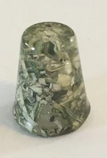Made From Shredded Dollar Bills Thimble Vintage Souvenir Collectible