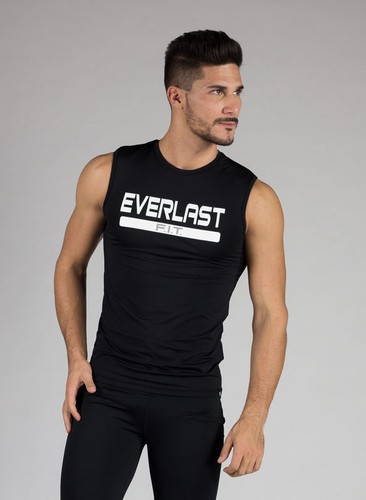 Top corto smanicato da allenamento da donna Fitness Beat Nero Top corto smanicato da allenamento da donna Fitness Beat Nero