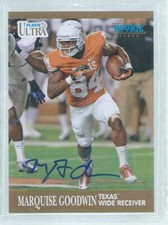 MARQUISE GOODWIN 2013 GLEER ULTRA ROOKIE CLASS ON CARD AUTO RC SP #81