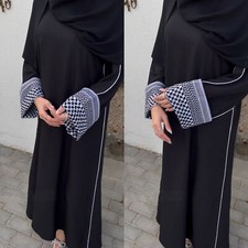 Ramadan Women Abaya Kaftan Muslim Arab Long Sleeve Dress Dubai Party Robe Gown
