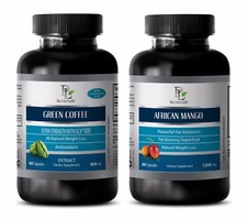 Antioxidant booster - GREEN COFFEE EXTRACT   AFRICAN MANGO COMBO - green coffee
