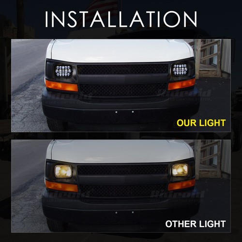 Faro LED 5X7 7x6 Hi/Lo para Ford E-150 E-250 E-350 E-450 E-550 Super Duty - Imagen 12 de 12