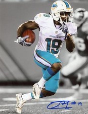 JAKEEM GRANT MIAMI DOLPHINS SPOTLIGHT SIGNED 8X10 PHOTO W/ PHOTO PROOF