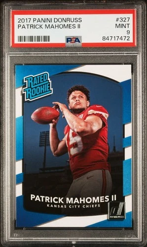 2017 Panini Donruss - Rated Rookie Patrick Mahomes II #327 (RC)