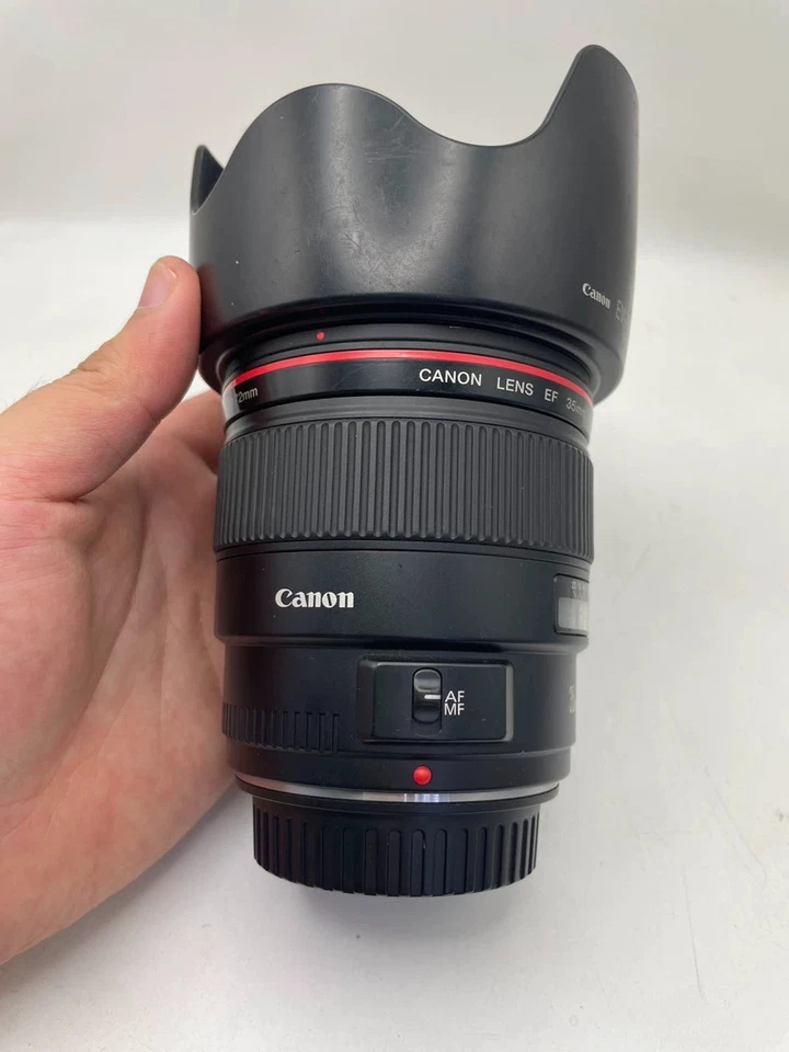 Lente Canon EF 35 mm f/1,4 L USM Prime para cámara con montaje EF - Usada 95 % nueva Foto 2 de 4