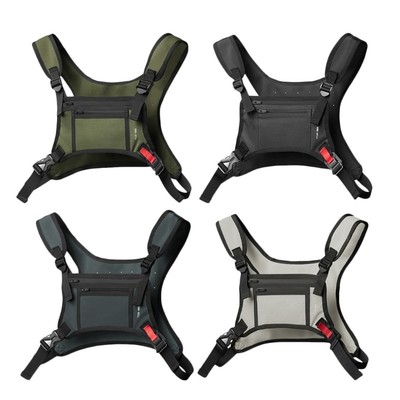 Streetwear Men Hip-Hop Chest Bag Tactic Chest Rig Vest Bags for Travel Hiking