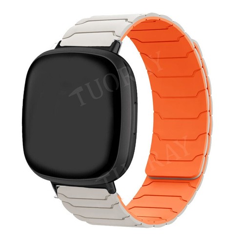Magnetic Silicone Band Strap For Fitbit Versa 4 3 Sense 2 1 Smart Watch Bracelet - Picture 8 of 32