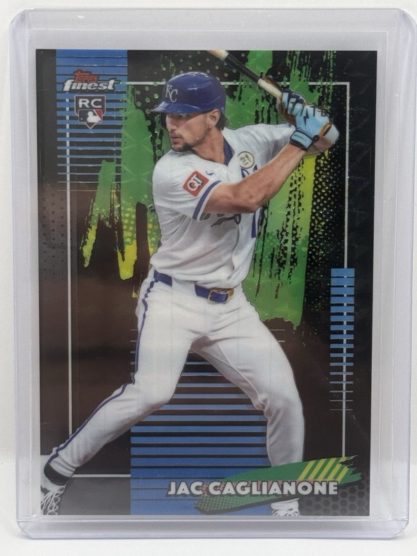 2026 Topps Finest Jac Caglianone Black Refractor /10 Royals RC