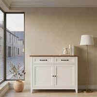 Modern 2 Door Sideboard Cabinet with Drawers Storage Unit for Kitchen Hallway