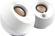 Pebble 2.0 USB-Powered Desktop Speakers with Far-Field Drivers and Passive Ra...