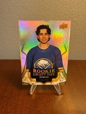 2023-24 U Black Diamond - Exquisite Rookie Draft Day Devon Levi #RDD-DL / (RC)