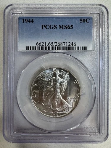 1944 Walking Liberty Half Dollar 50c Philadelphia PCGS MS65 Silver Free Shipping