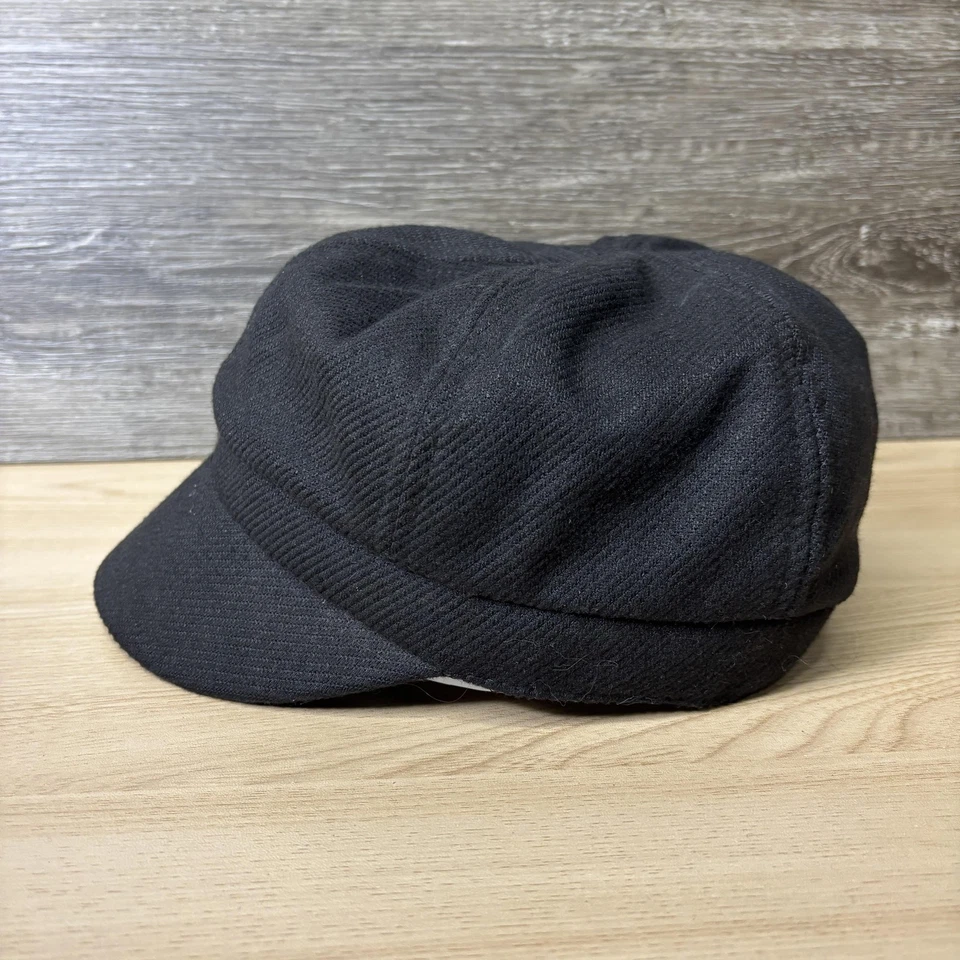 Gorra de Pescador Ajustada para Mujer Negra Violinista Griego Marinero Cadete Newsboy Forrada Foto 4 de 4