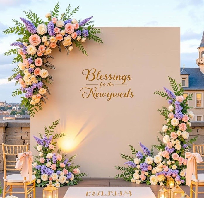 Square Wedding Arch Backdrop Cover 6.6FT x 6.6FT, Nude/Tan Arch Cover Spandex