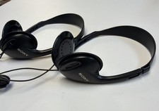 Lot Of 2 Sony MDR-023 Wired On Ear Headphones Missing Foam