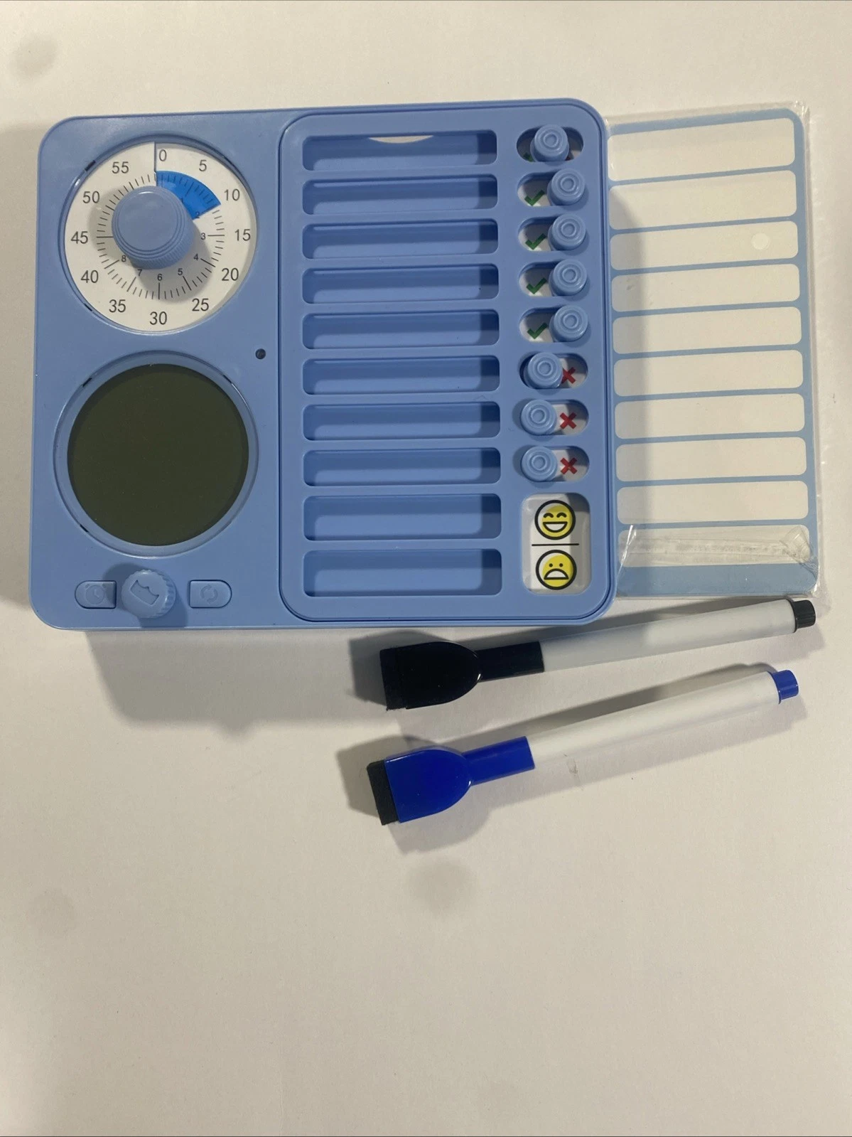 3-In-1 Visual Timer Task Timer with Chore Chart Board, ADHD Tool for Kids Adults