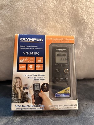 Olympus Digital Voice Recorder VN-541PC Smart Notetaking 4GB Black