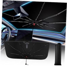Windshield Sun Shade Umbrella for Car, Foldable Front Large 61" L x 33" W 