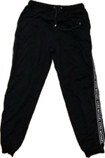 Michael Kors Slim Fit Black Joggers And Hoodie Logo Tape Excellent Condition