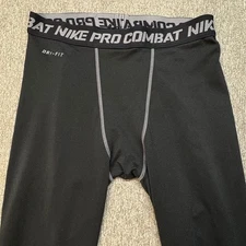 Nike Pro Combat Black Dri-Fit Compression Leggings Mens L 259864-010