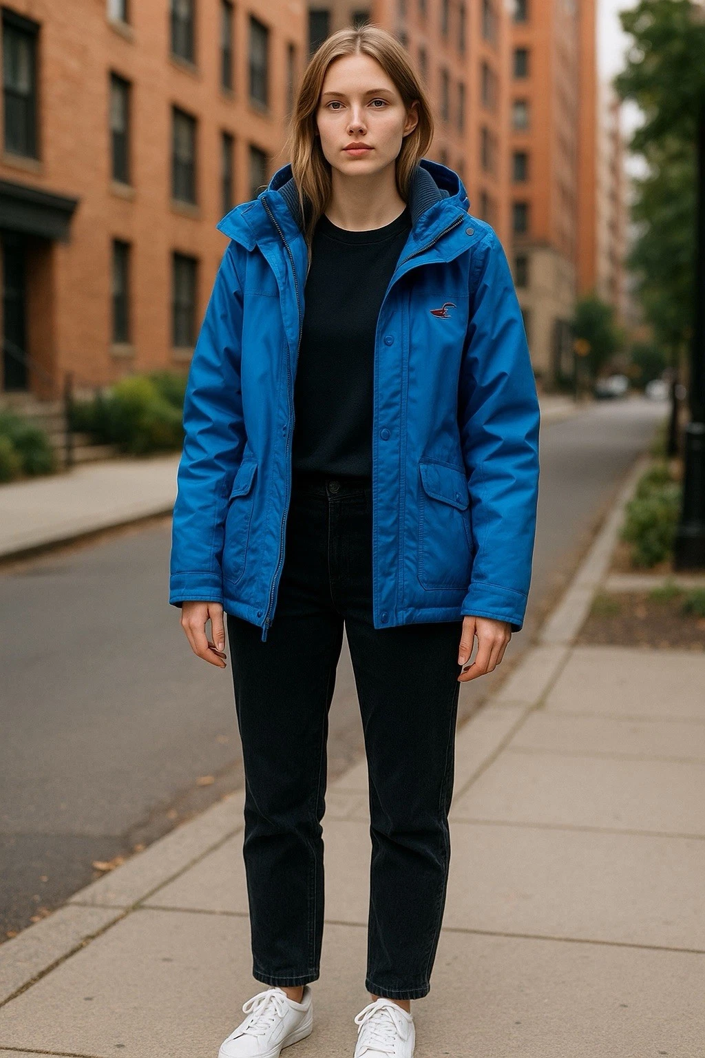 Hollister ALL WEATHER collection Winter BLUE Jacket Size XL