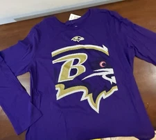Baltimore Ravens NFL Women’s L/S Shirt Ladies Lightweight Shirt NFL Apparel (L)