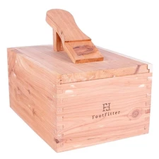 Cedar Shoe Shine Valet & Storage Box, Crafted from USA-Grown Cedar for Lastin...