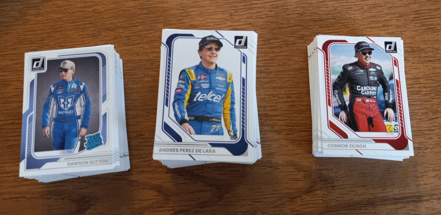 2026 Panini Donruss Racing NASCAR Base & RC Singles #1 to #100 - Create Own Lot