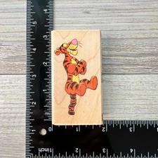 Disney Winnie The Pooh Big Tigger 997-G02 Mounted Wood Rubber Stamp