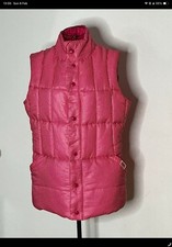 Puffa Pink Stripe Gilet Body Warmer Size Medium Vgc