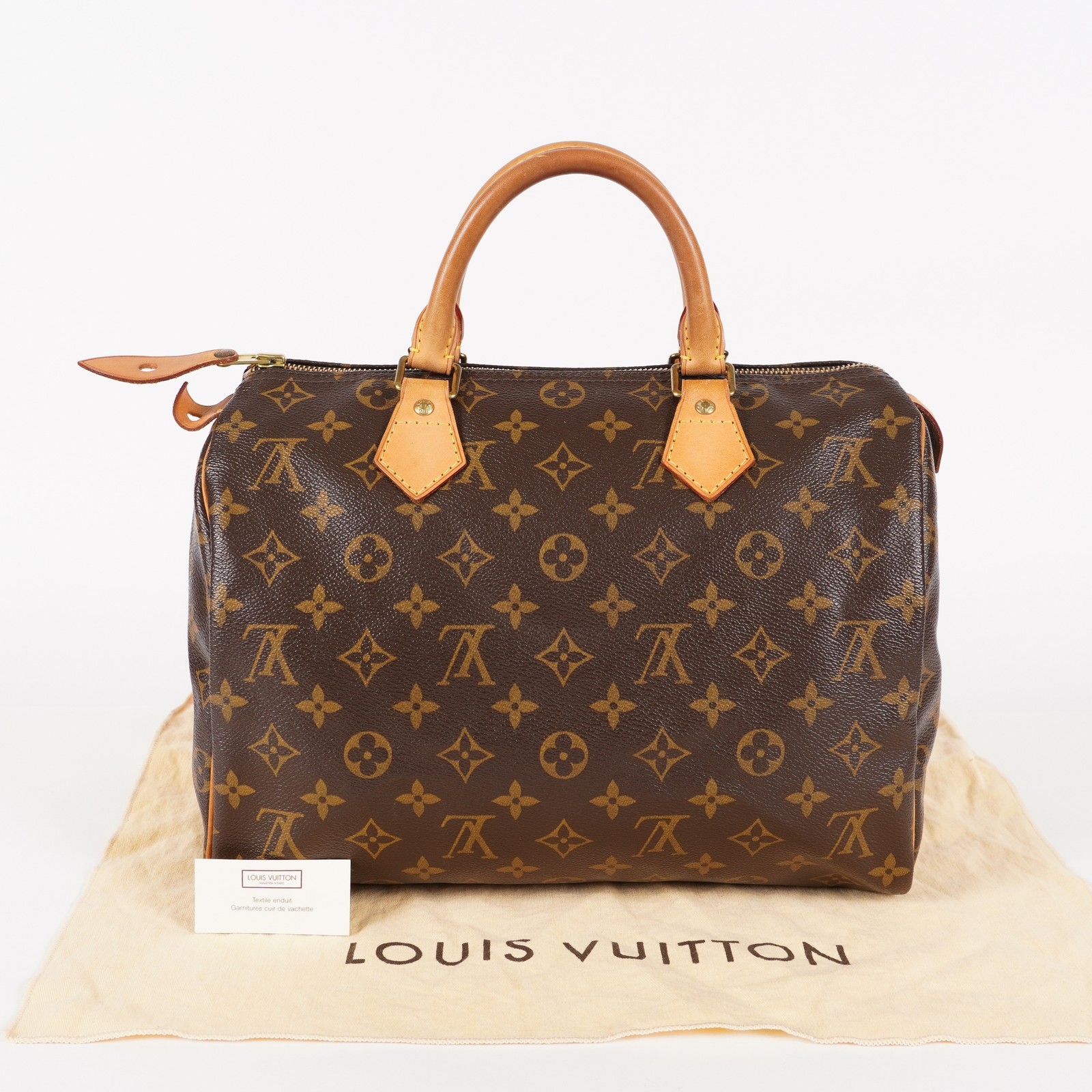 Authentic Louis Vuitton Monogram Speedy 30  Handbag M41526 vintage 05E309020016