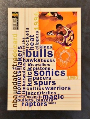 NBA UPDATE TRADE CARD 1996-97- #TUC Upper Deck Coll. Choice - Eddie Jones