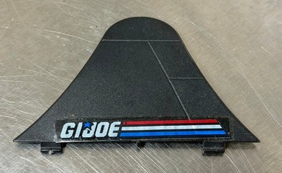 GI Joe X-19 Ghostrider Tail Fin LEFT Side Original   Clean Sticker, Tabs Intact