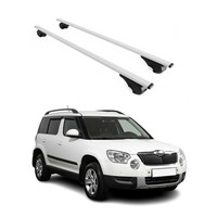DachträGer GrundtäGer FüR Skoda Yeti 2009-2017 75Kg Metall Silber 2 Tlg