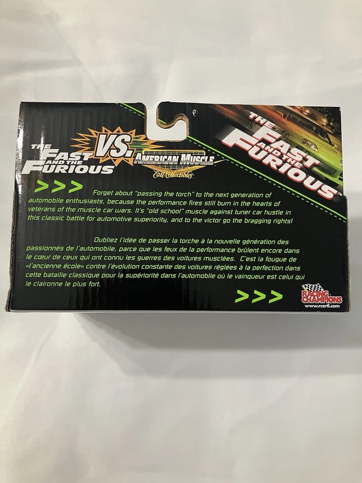 Fast and Furious Racing Champions Die Cast set: Mazda RX-7 vs. Pontiac GTO 1:64 - Image 4 of 4