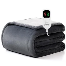 Heated Blanket Electric Throw - 50"x60" Heating Blanket Throw 1/2/4/6/8 Hours...