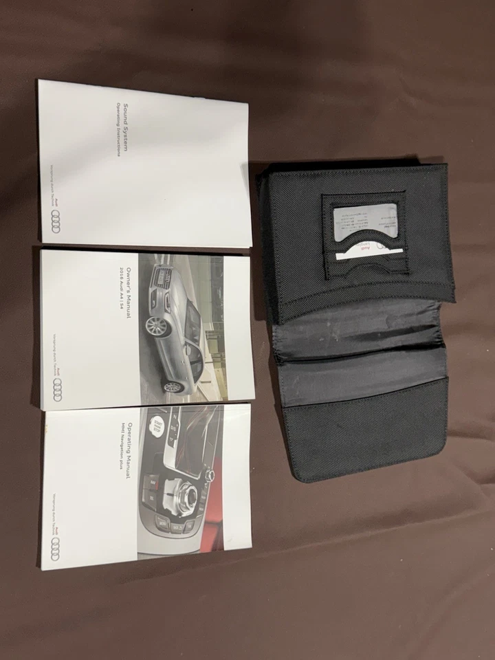 Audi A4 S4 2016 manual del propietario juego de libros de instrucciones de funcionamiento con estuche OEM Foto 2 de 2