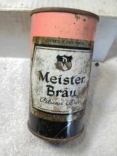 Meister Brau flat top  beer can  ,  Chicago Il  EMPTY