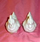Vintage salt and pepper shakers White Hens Shafford Design New Never used! — photo 5