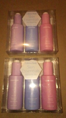 2x of 3pack Glow Clinic Skin Essentials Serum Trio Smooth Hydrate Radiance 1.69