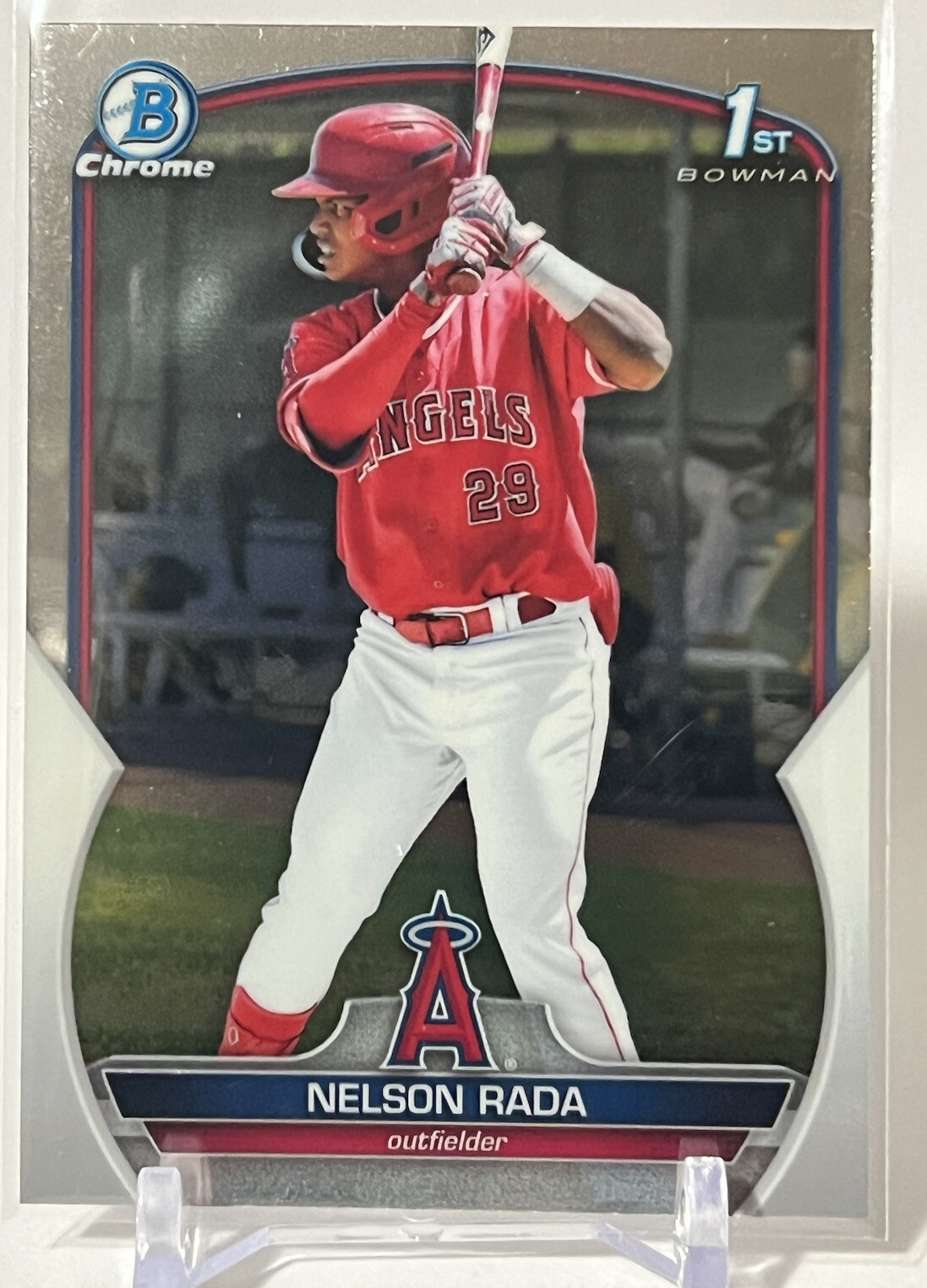 2023 Bowman Chrome Prospects Nelson Rada Los Angeles Angels #BCP-132 1st Bowman