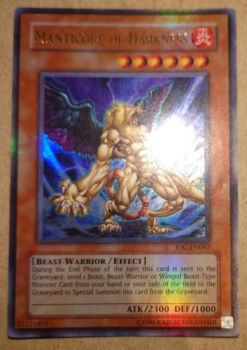 Manticore Of Darkness IOC-EN067 Ultra Rare UNL Edition YuGiOh Card