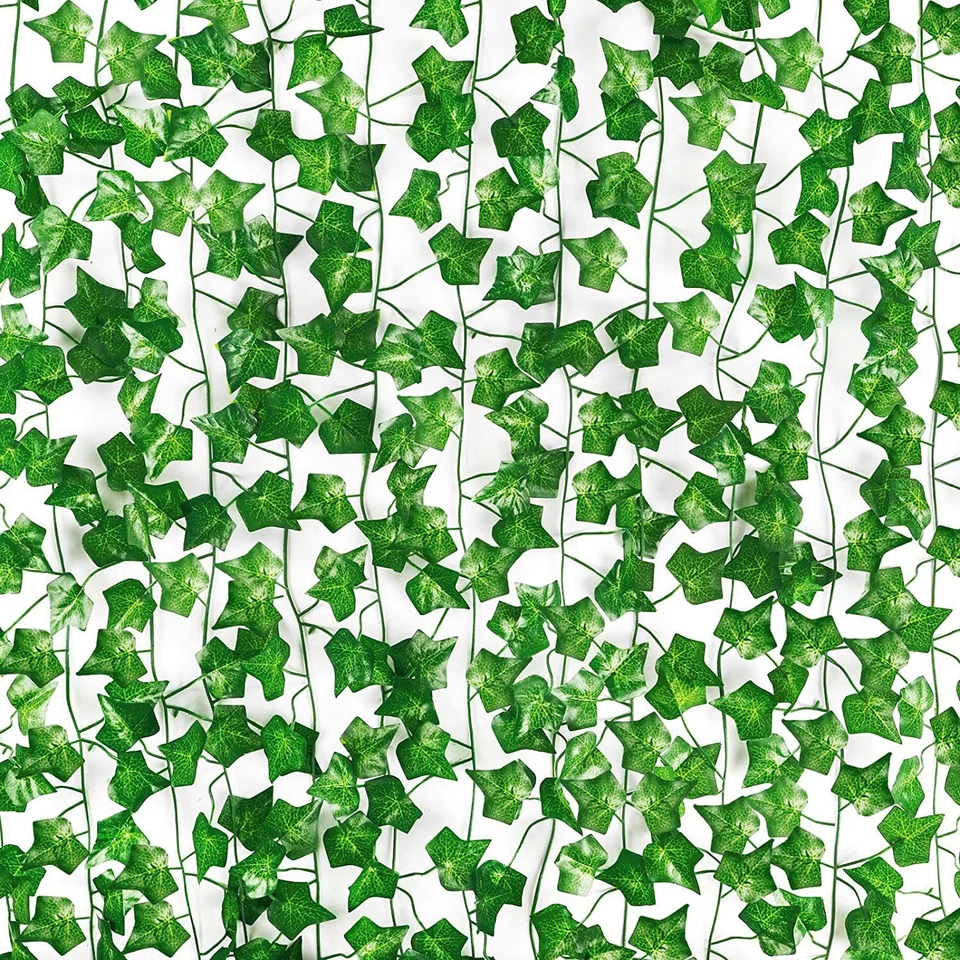 Artificial Hanging Plant 81 Feet Silk Ivy Vine Garland Fake Home Garden Decor - Image 4 of 4