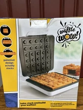 NEW CucinaPro Waffle WOW Building Bricks Waffle Maker