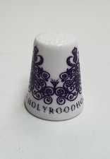 Porcelain Holyroodhouse Palace Thimble 2.5cm British Monarchy Residence Scotland