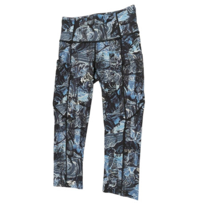 Lululemon Crop II Nulux 19'' Leggings in Eternal Wave Women's 4 Style Code W6AKIS