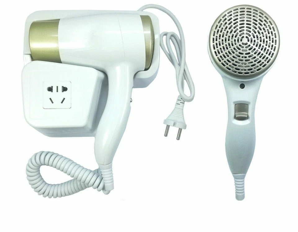 ASCIUGACAPELLI PHON DA PARETE 2000W MURO ALBERGO HOTEL ALBERGHI SPOGLIATO