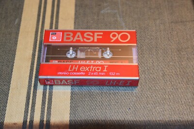 BASF LH Extra I 90 Minute Blank CASSETTE SEALED NOS FE 